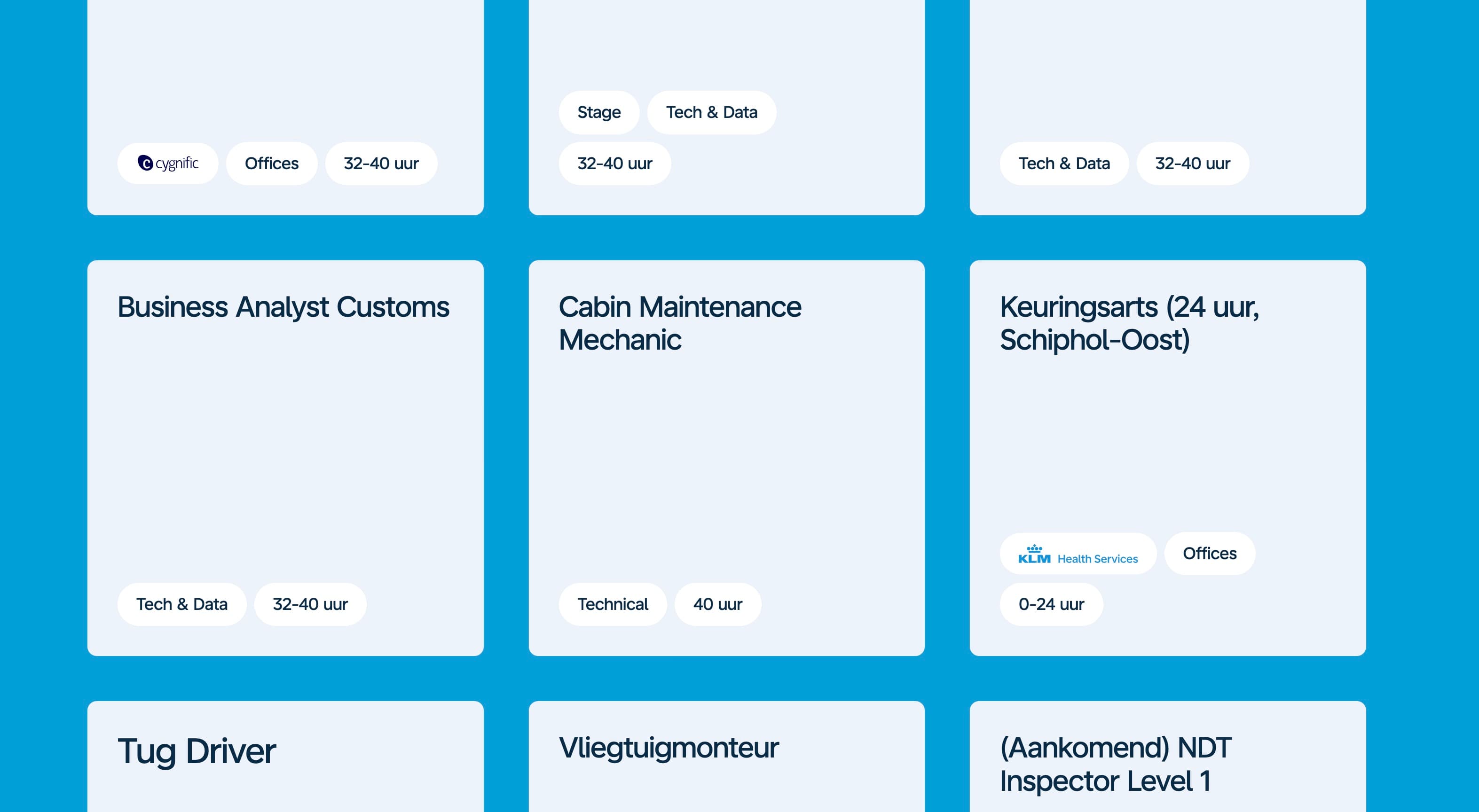 Job search interface